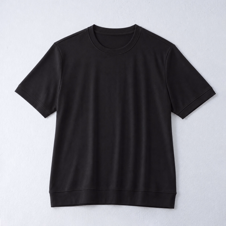 Oakln-袖口・裾をすっきり仕上げた  清潔感のあるTシャツ｜一枚でスマート  ジャケット合わせで端正に