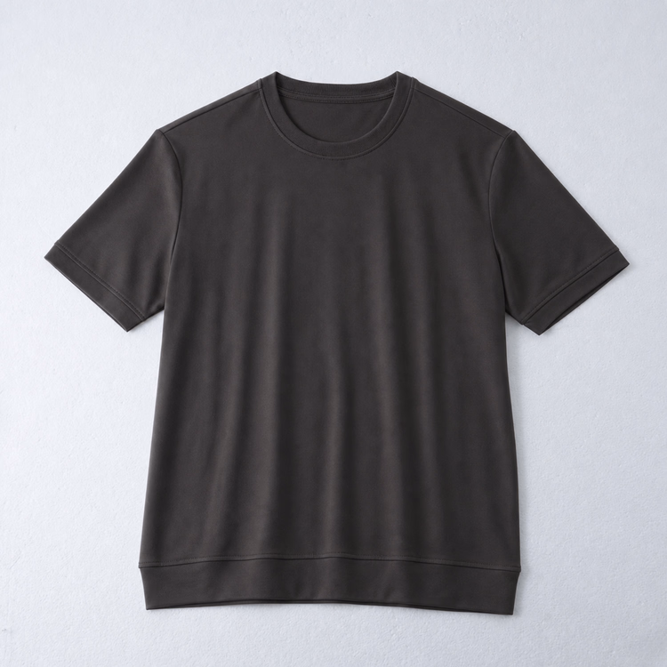 Oakln-袖口・裾をすっきり仕上げた  清潔感のあるTシャツ｜一枚でスマート  ジャケット合わせで端正に