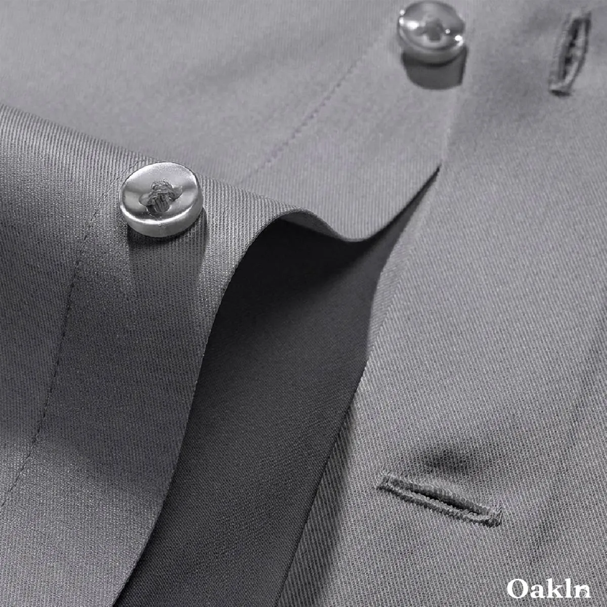 ノーアイロン シャツ 撥水 防汚 形態安定 レギュラースモールカラー-Oakln