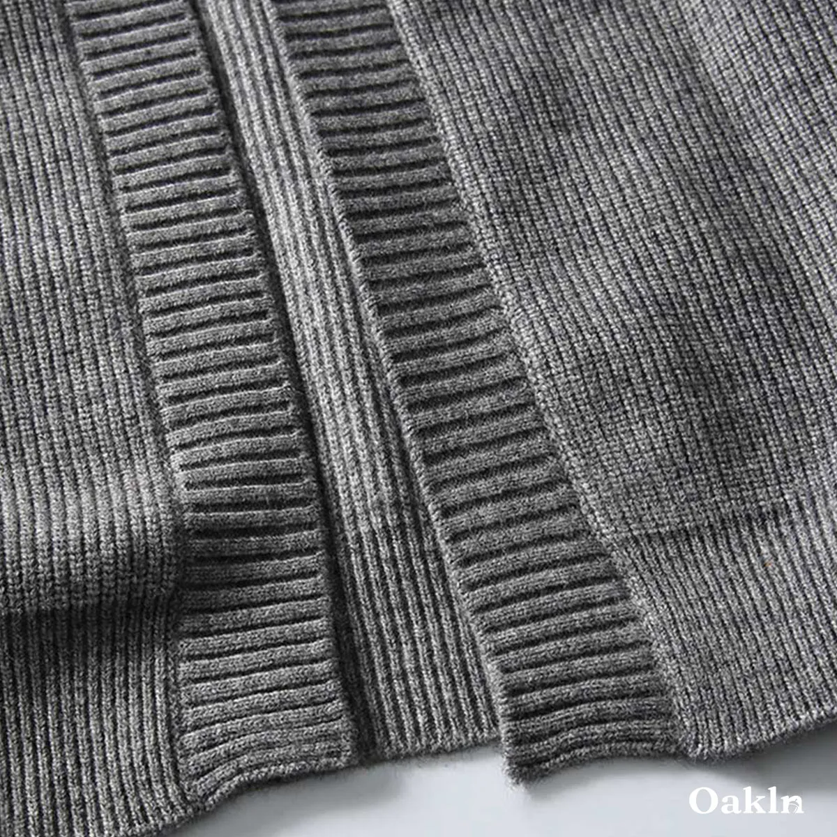 和風羽織風　無地ニットカーディガン