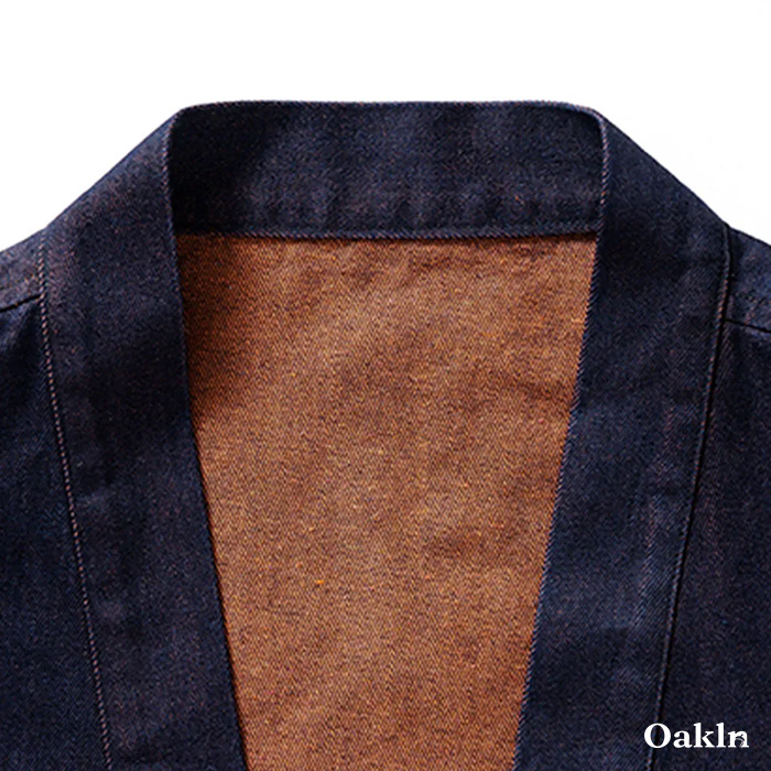 「夕暮れの霞の光」和風リバーシブルヴィンテージ半纏-oakln