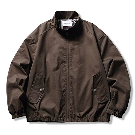 アメカジ　ハリントン立ち襟ジャケット-oakln