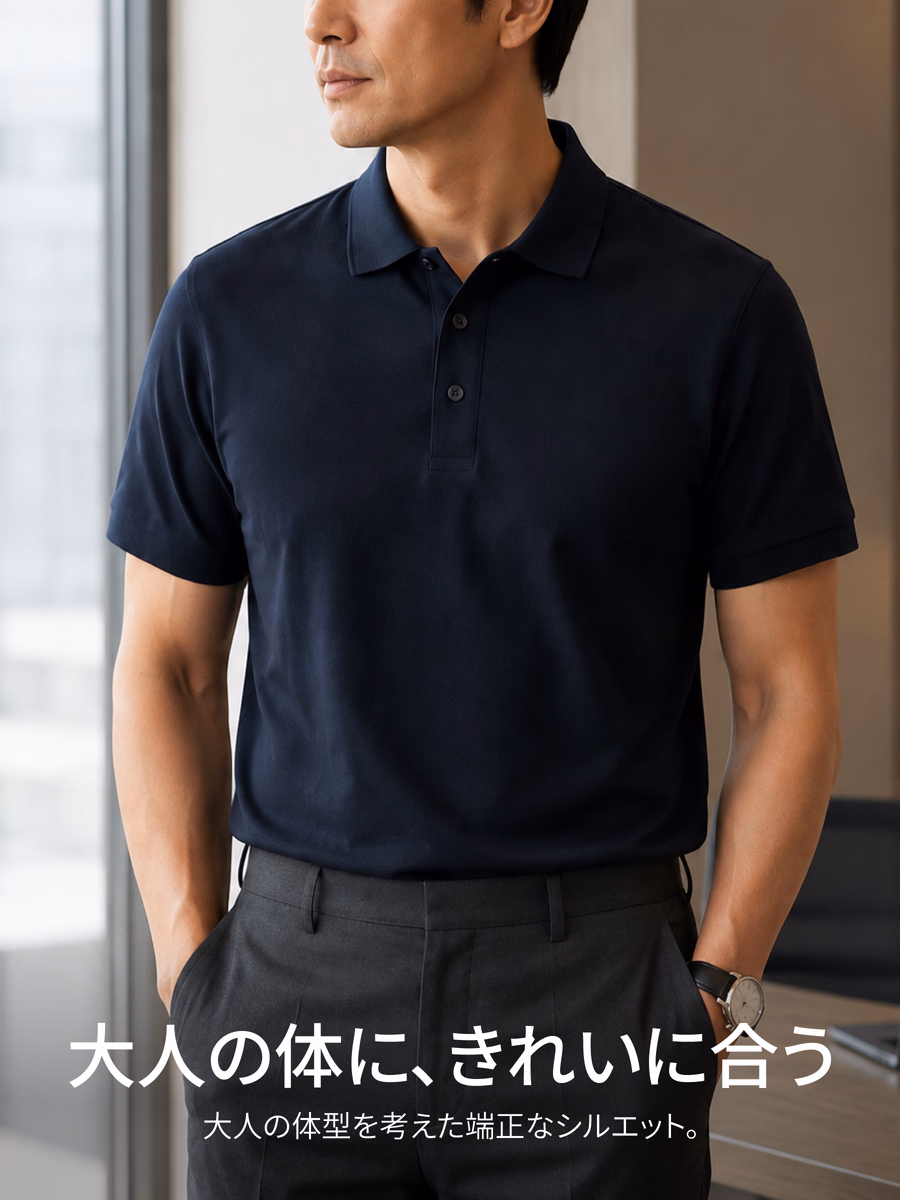大人の男性に合わせたシルエットで、オンオフ問わず活躍。