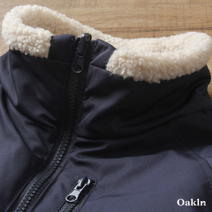 ヴィンテージリバーシブル仕様　防風ボアジャケット-oakln