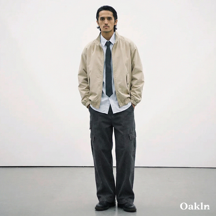 アメカジ　ハリントン立ち襟ジャケット