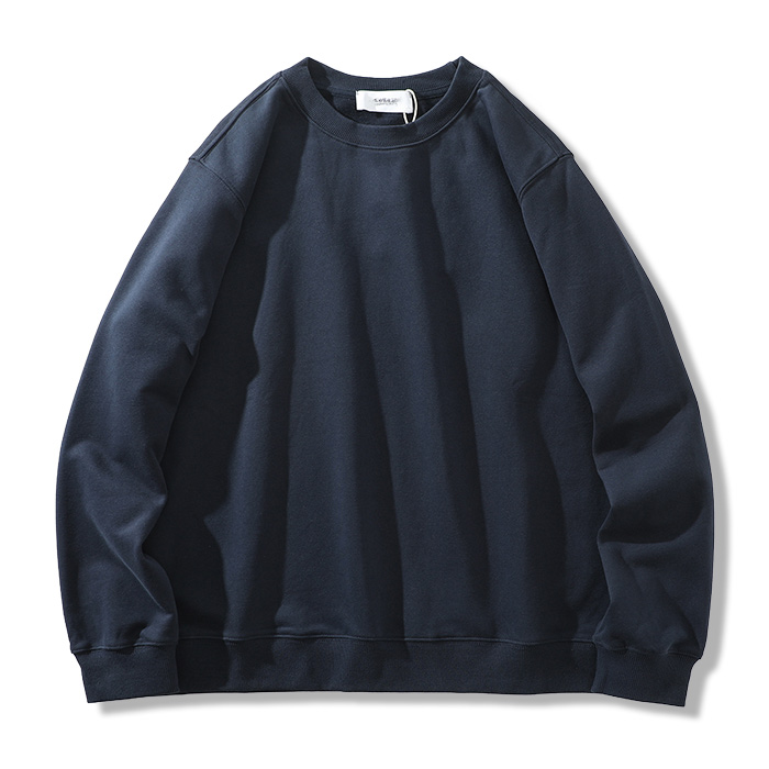 マストバイ無地ベーシッククルーネックスウェット-oakln