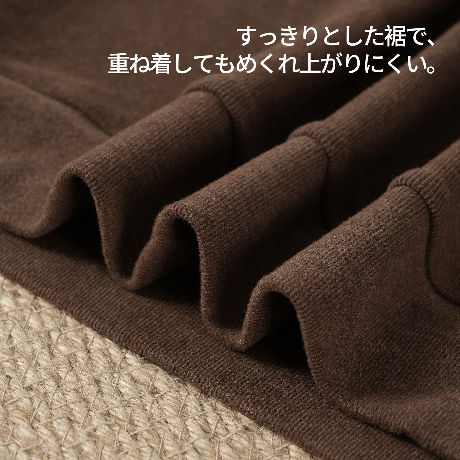 【秋冬コーデはこれ一枚で】モックネックで清潔感のある印象に  起毛素材でカシミヤのような柔らかな肌触り 秋冬に向け 暖かい 優しい肌触り 洗濯機洗い可