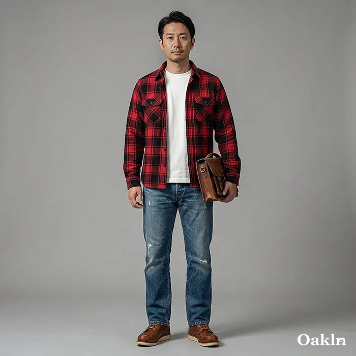 レイヤードに欠かせないベーシックタイプ　無地長袖Tシャツ-oakln