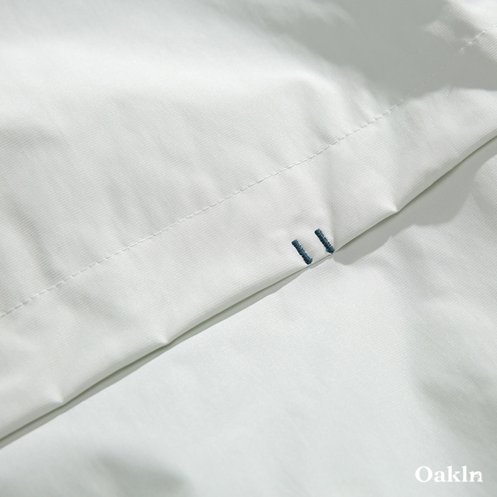 レトロスポーツ風　配色スタンドカラー中綿ジャケット