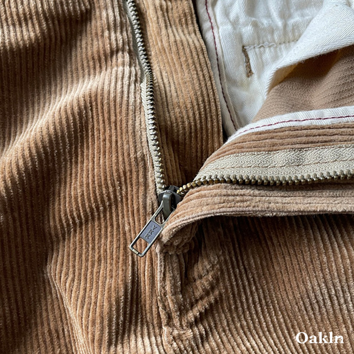 ヘビーウェイトコーデュロイストレートワークパンツ　厚手防寒-oakln