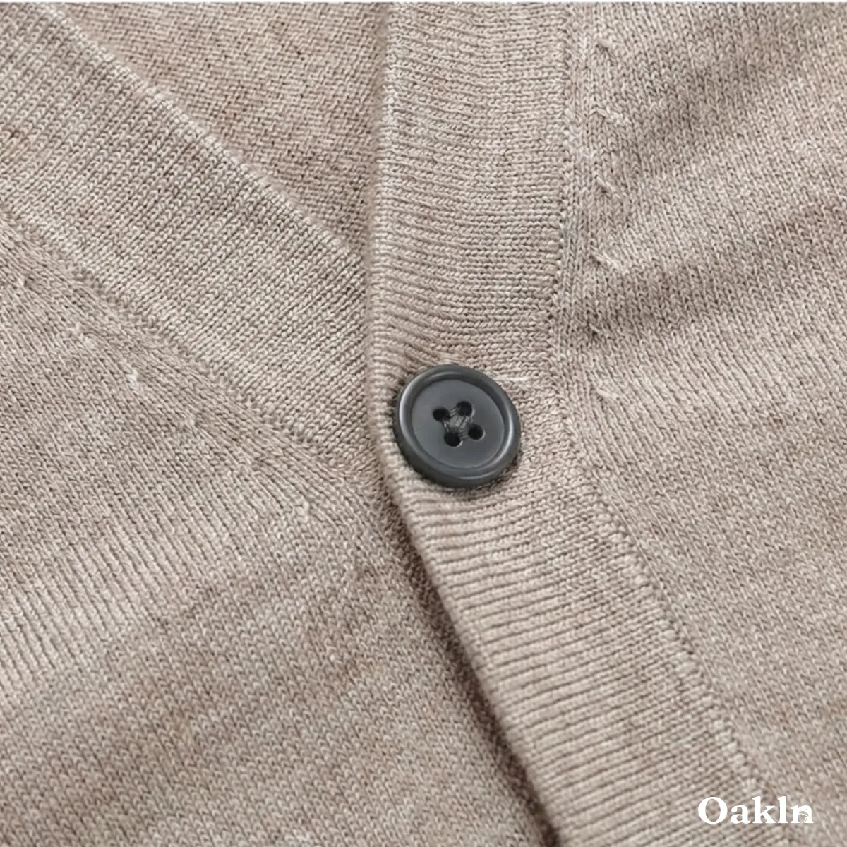 12ゲージ ウォッシャブル Vネック ニット カーディガン ビジネスカジュアル