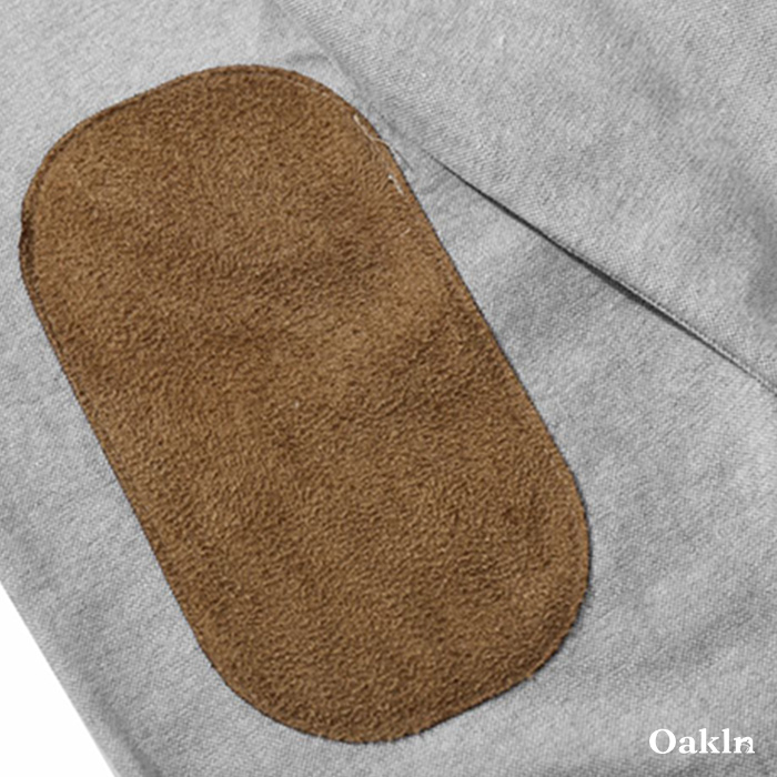 スエード調エルボーパッチ　オックスフォードシャツ-oakln