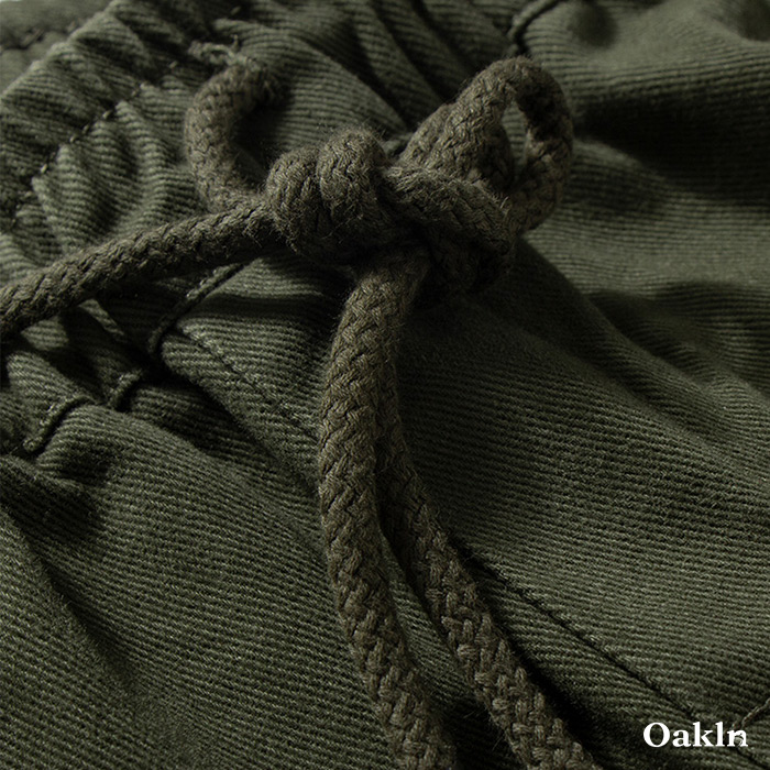 ヘビーウェイトコットン裏起毛カジュアルパンツ-oakln