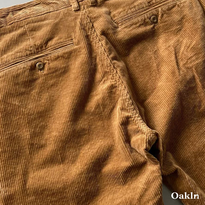 ヘビーウェイトコーデュロイストレートワークパンツ　厚手防寒-oakln