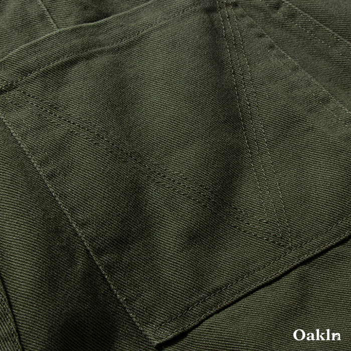 ヘビーウェイトコットン裏起毛カジュアルパンツ-oakln