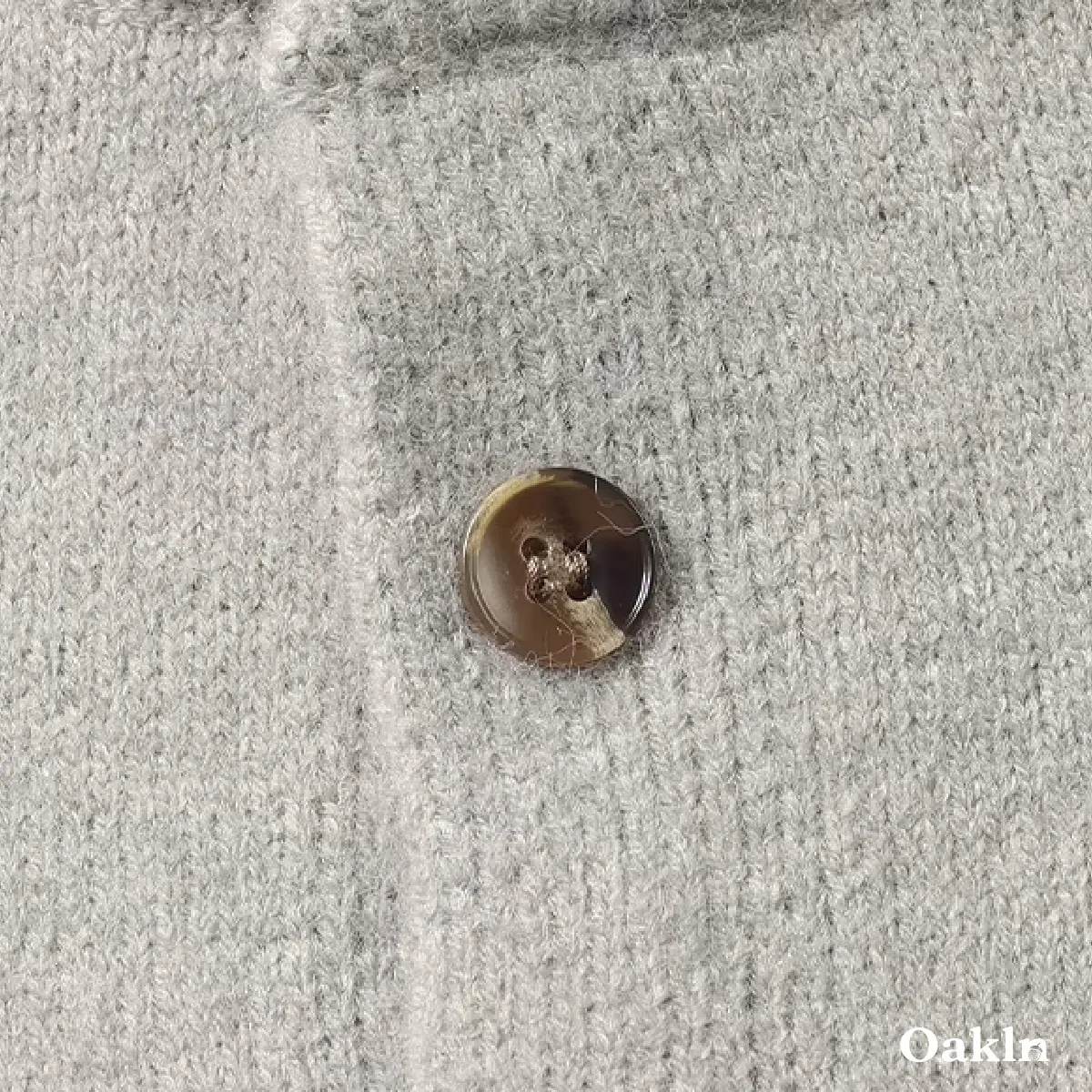 ウォッシャブル ヘンリーネック ニット セーター 柔らい肌触り 洗濯機洗い可能-Oakln