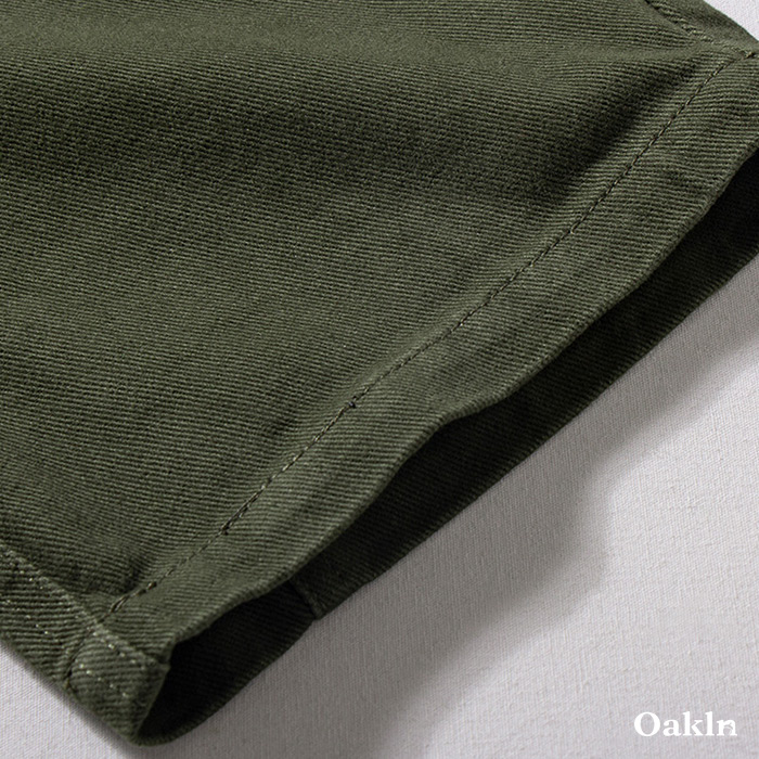 ヘビーウェイトコットン裏起毛カジュアルパンツ-oakln