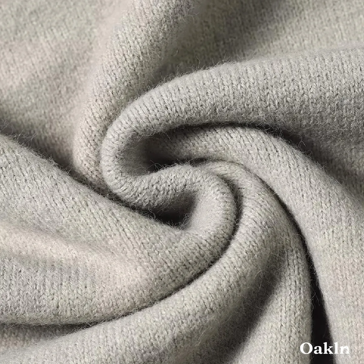 ウォッシャブル ヘンリーネック ニット セーター 柔らい肌触り 洗濯機洗い可能-Oakln