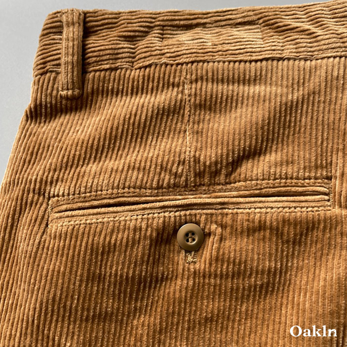ヘビーウェイトコーデュロイストレートワークパンツ　厚手防寒-oakln