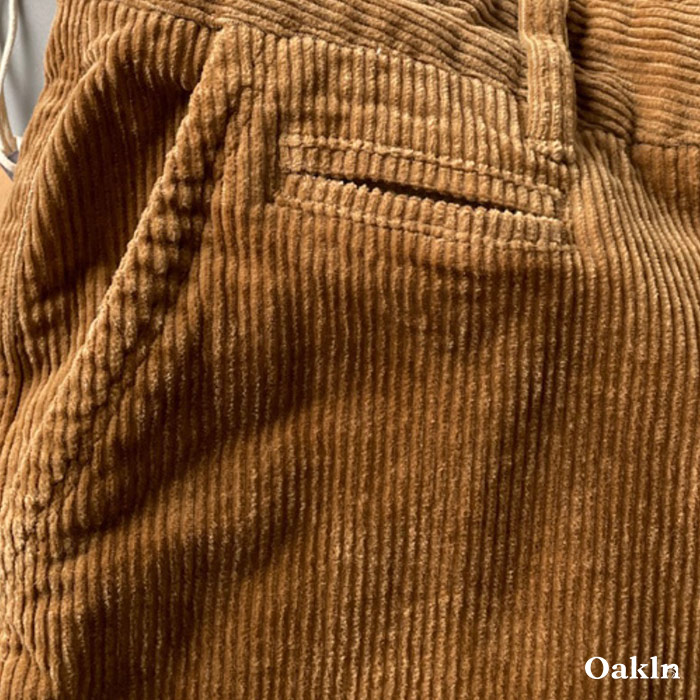 ヘビーウェイトコーデュロイストレートワークパンツ　厚手防寒-oakln