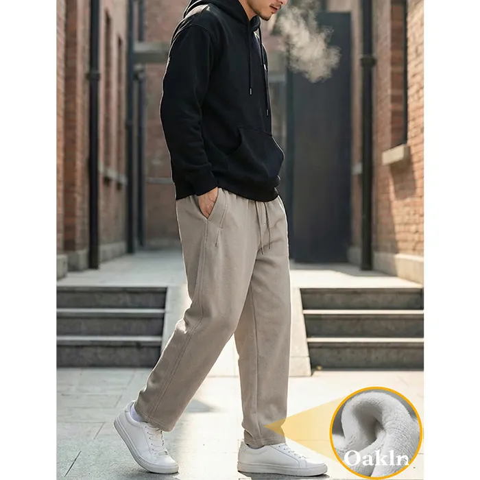 ヘビーウェイトコットン裏起毛カジュアルパンツ