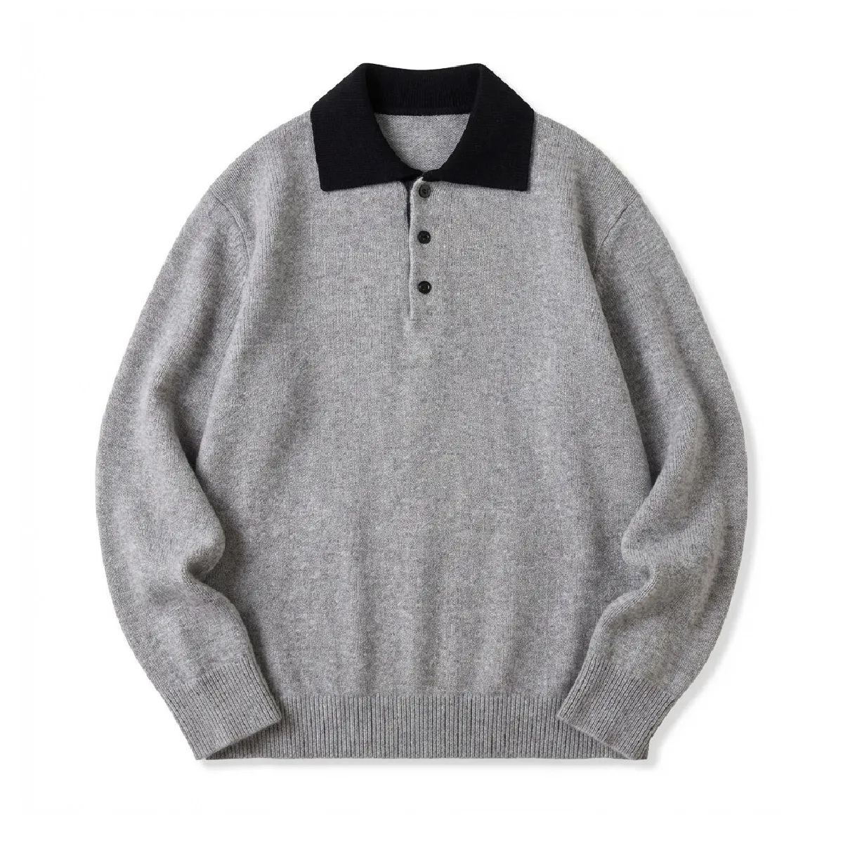 「濯機で洗える ポロ襟 ニットカットソー｜1枚で決まる 大人のきれいめコーデ」
