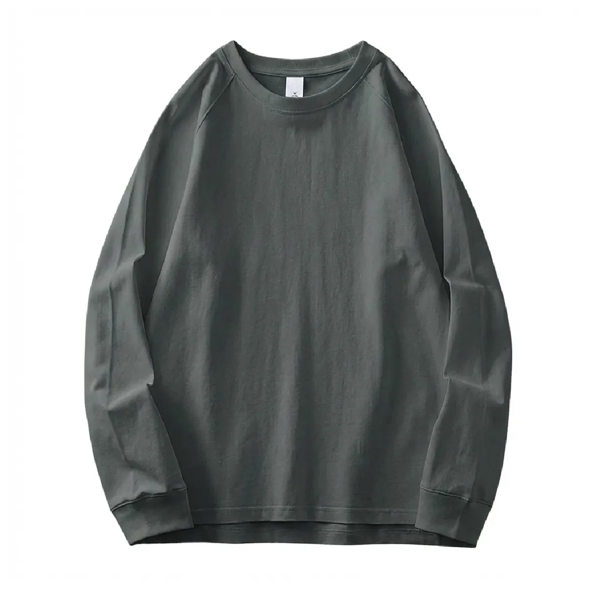 300gヘビーウェイトコットン ラグラン長袖Tシャツ 抗菌加工 すっきり見えシルエット-Oakln