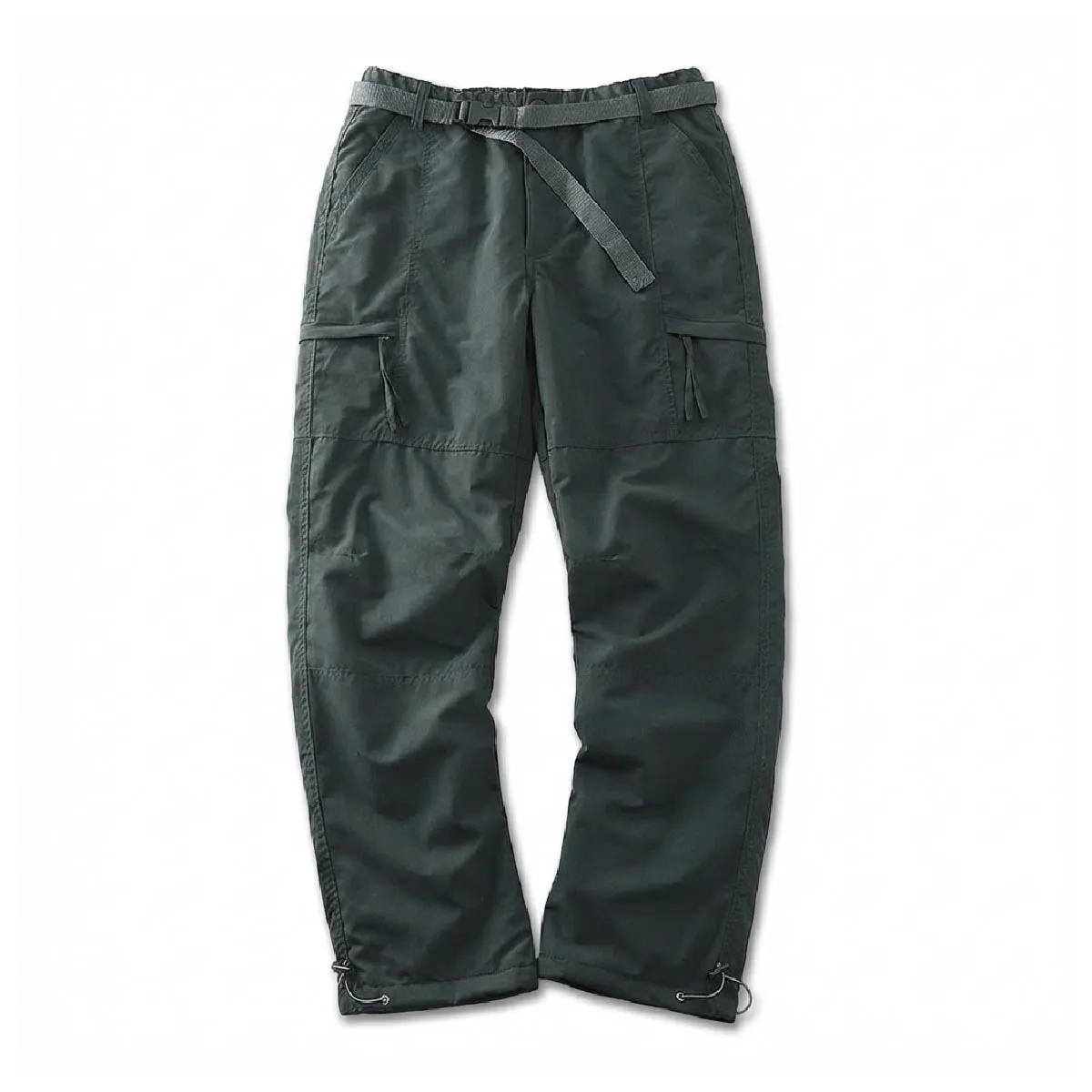 レトロクライミングパンツ：裏起毛で暖かくて防風性抜群、撥水仕様、ベルト付き-Oakln