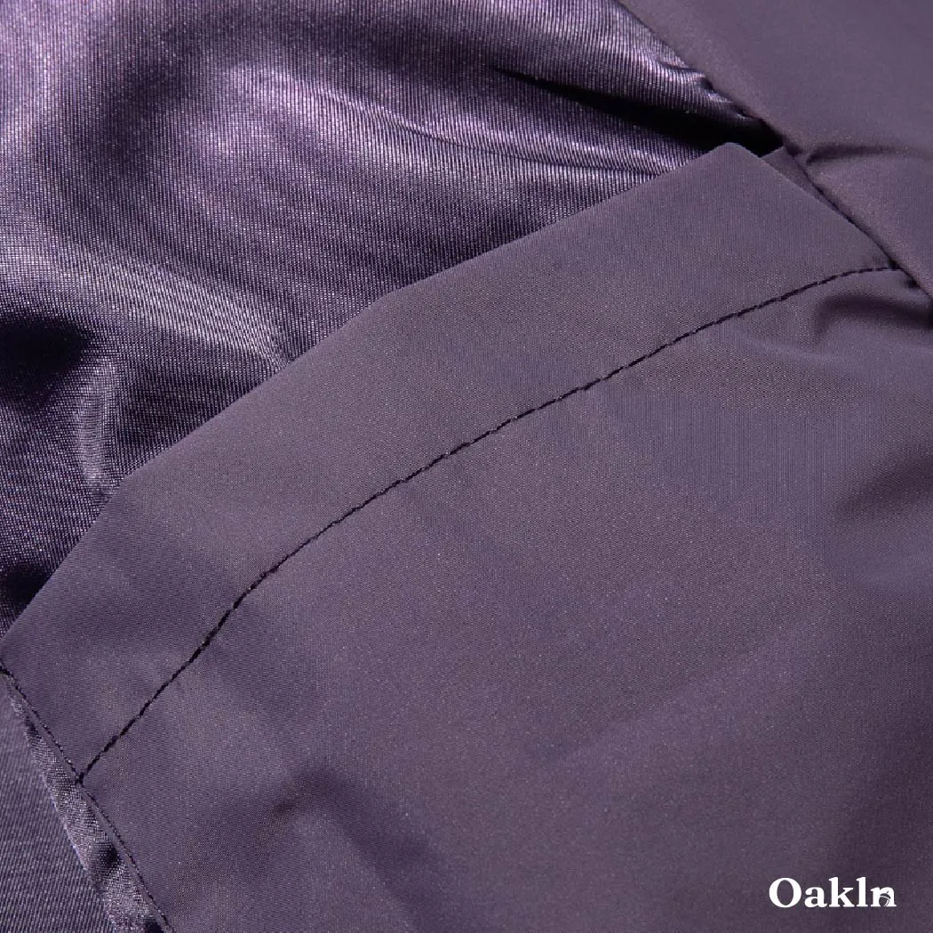 スタンドカラー  ジャケット  メンズ ダブルジップ 配色 切り替え 裾ドローストリング ゆったり 体型カバー ライトアウター 春秋-Oakln