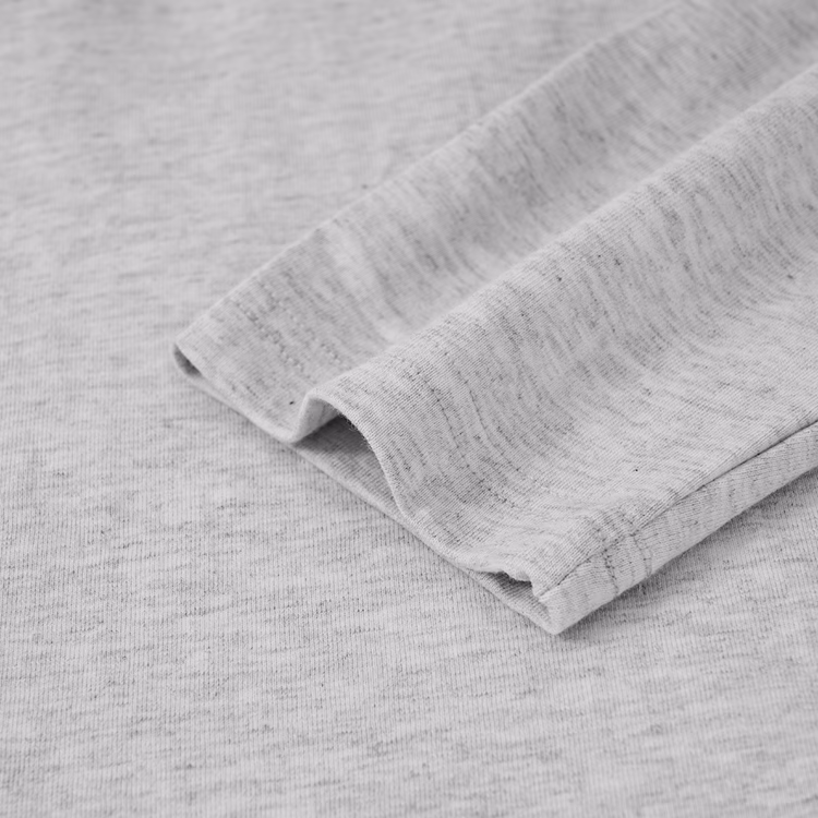 270gヘビーウェイト天竺編み  お腹まわりのラインを拾いにくい コットン100％無地 長袖Tシャツ インナーにも一枚着にも