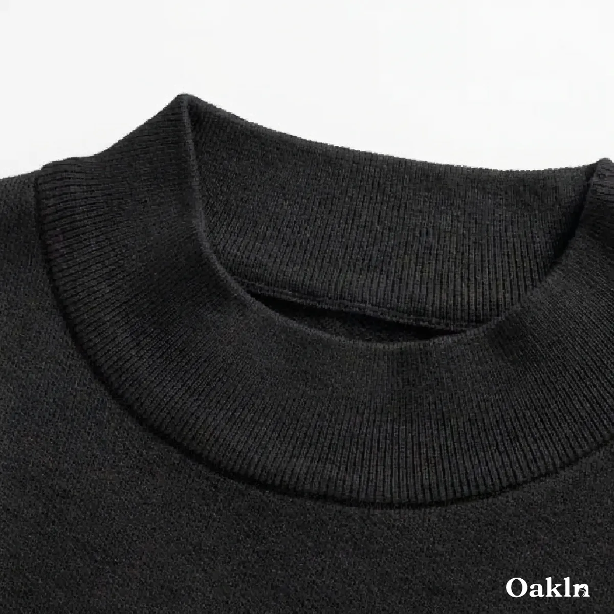 メンズ ハーフハイネック ニット 14ゲージ セーター 洗濯機洗いOK 綿混 きめ細かな平織り ゆったり 体型カバー  春秋冬向け
