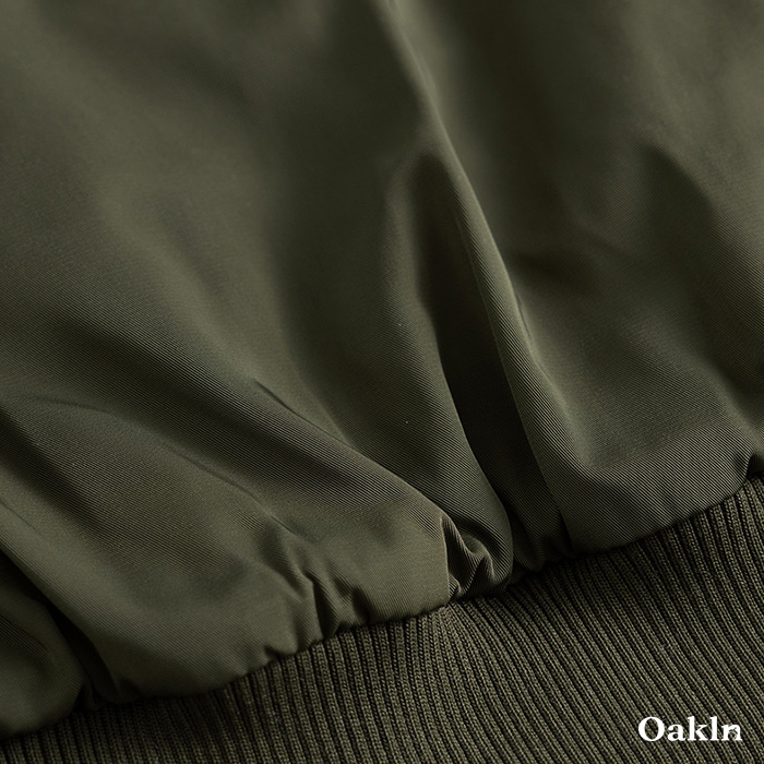 ボア折り襟中綿フライトジャケット-oakln