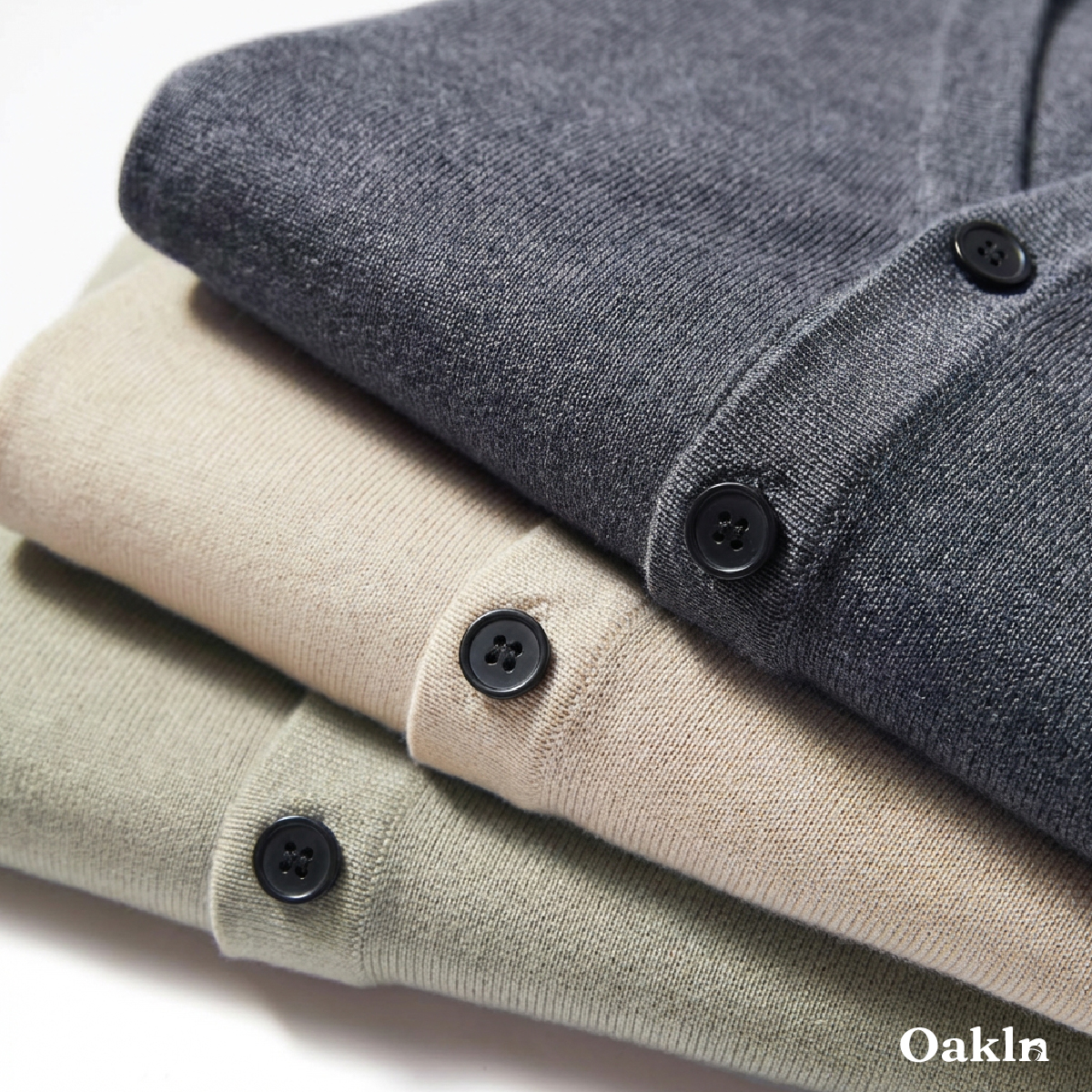 12ゲージ ウォッシャブル Vネック ニット カーディガン ビジネスカジュアル