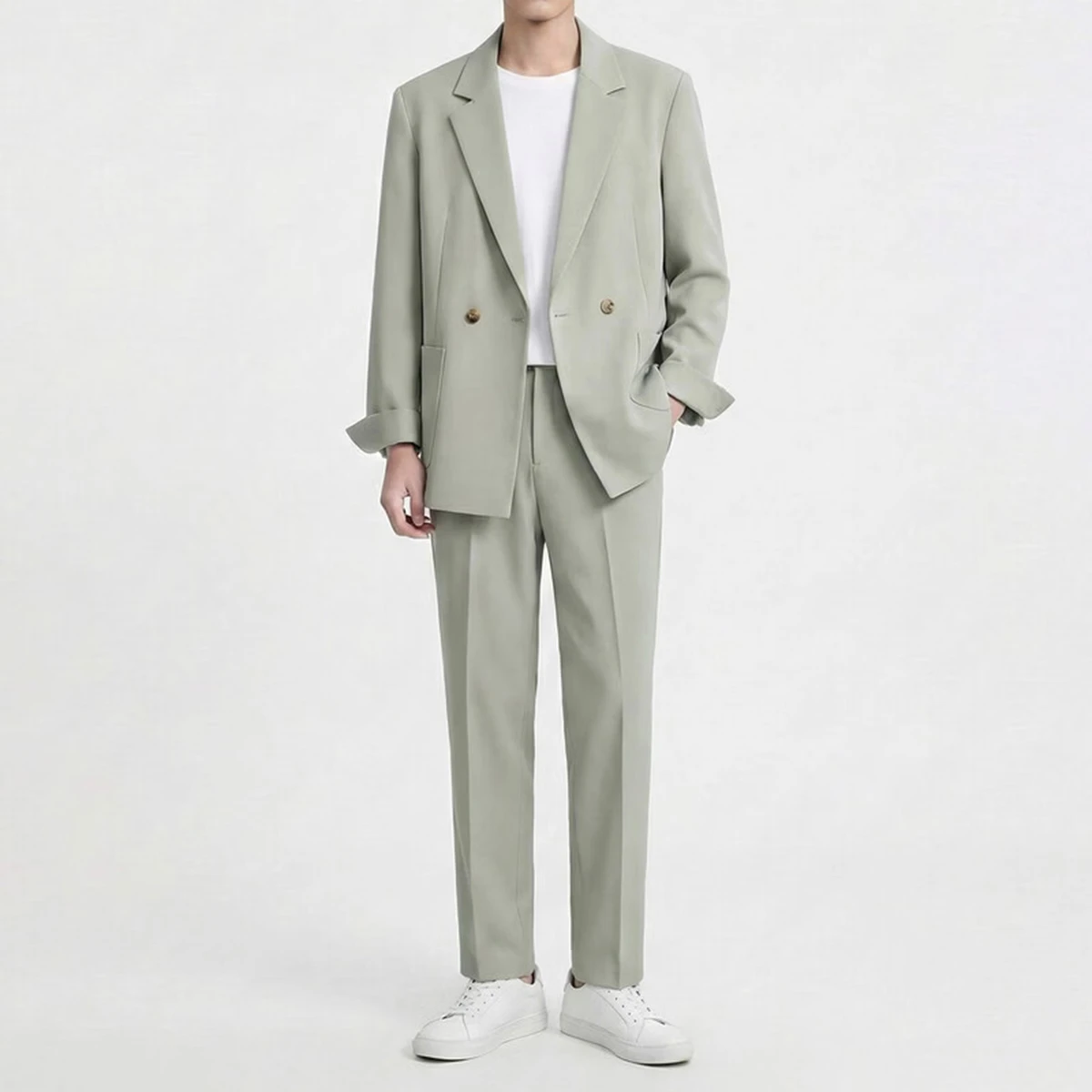 シワになりにくい・アイロン不要   ゆったりシルエット  出張にも便利なスーツセット