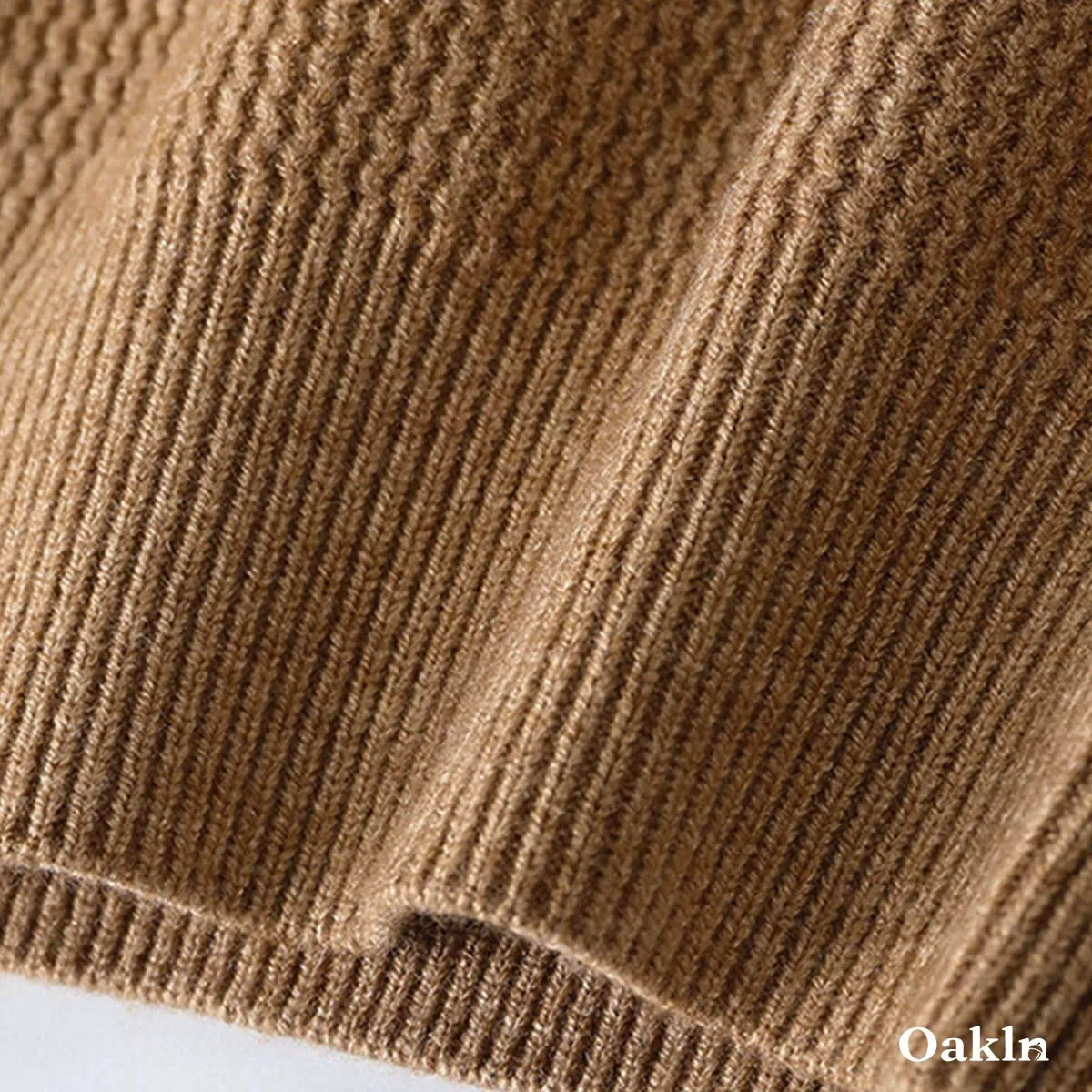  スキッパー ニット 羊毛混 鹿の子編み 襟付き ウォッシャブル ボタンレス ポロネックニット ウール混  立体テクスチャー  洗濯機対応