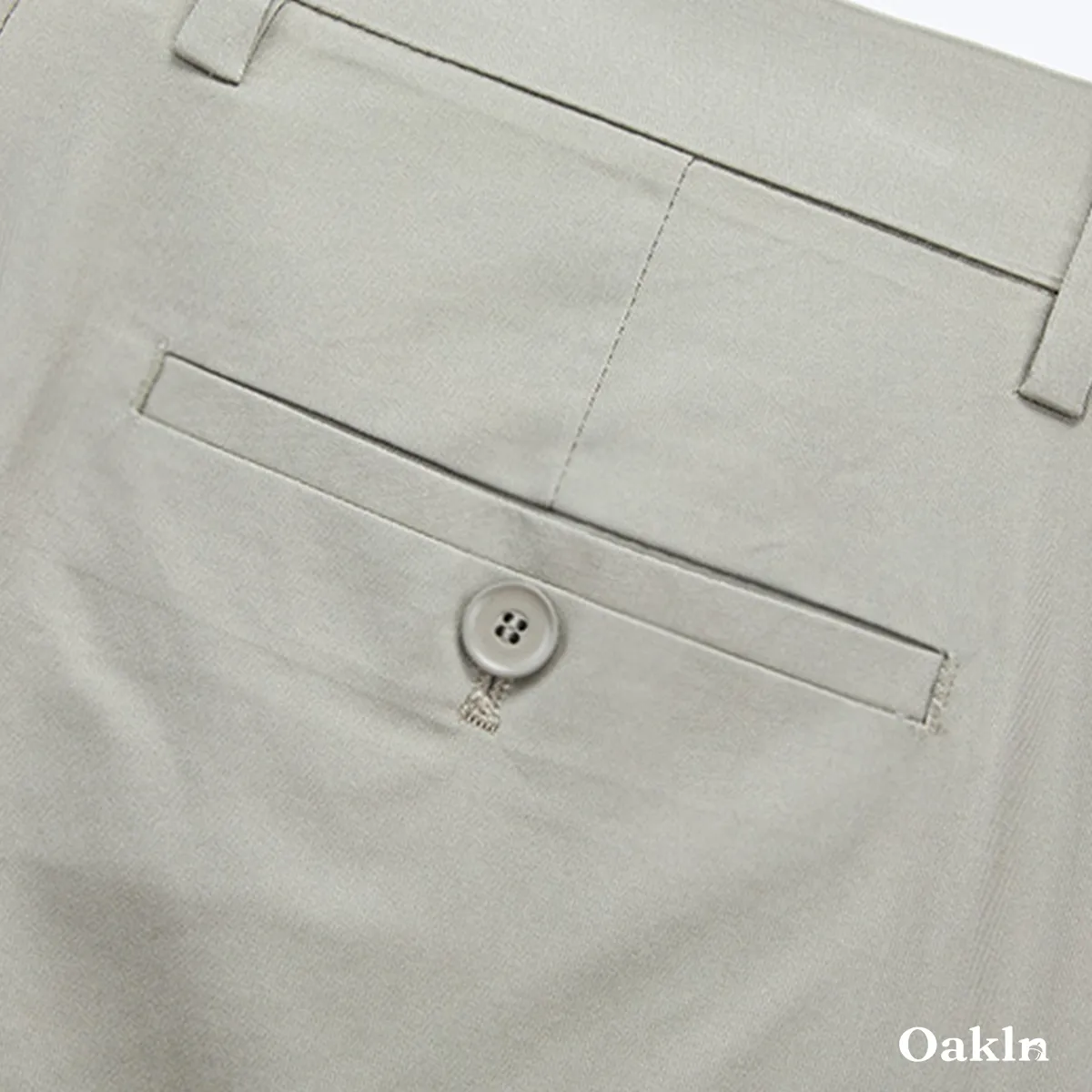 なめらかなリヨセルコットン混紡素材 アイロンいらず ビジネスカジュアル対応 スラックス-Oakln