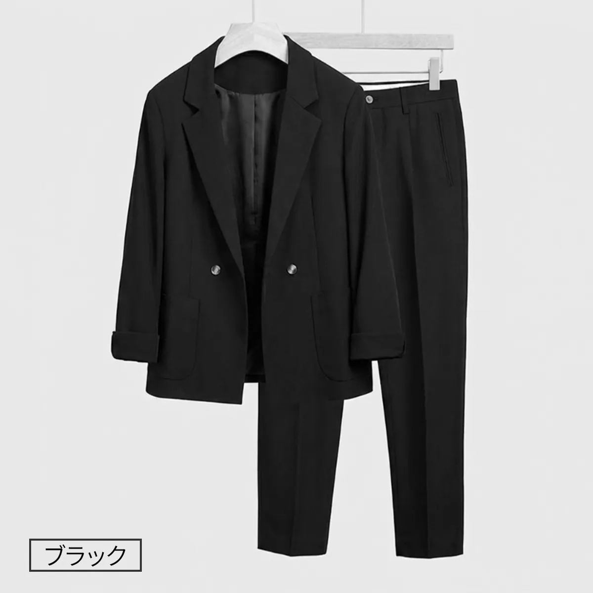 シワになりにくい・アイロン不要   ゆったりシルエット  出張にも便利なスーツセット