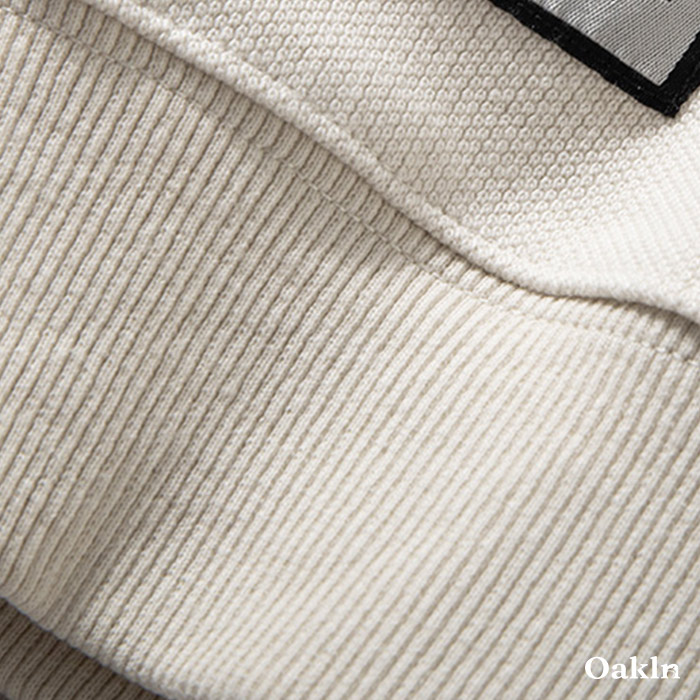 ヘビーウェイトラグランスリーブ無地クルーネックスウェット-oakln