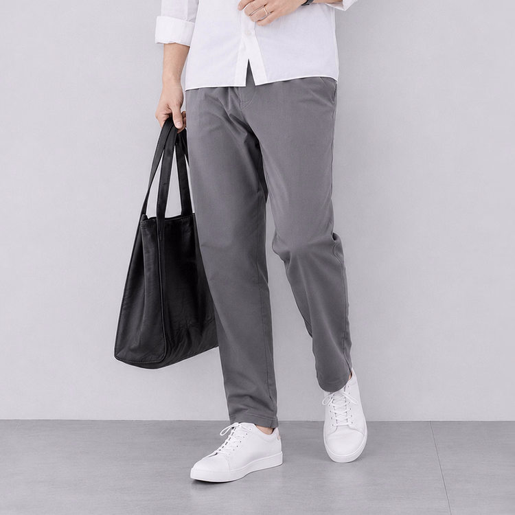 総ゴムウエスト  4WAYストレッチ  ストレートパンツ