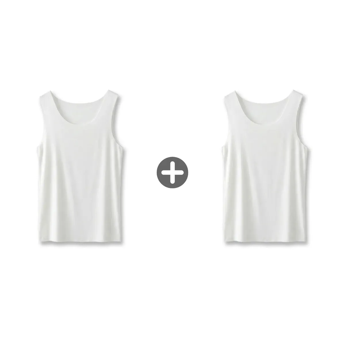 80番手高級モダール シームレス メンズタンクトップ 吸汗速乾 響きにくい