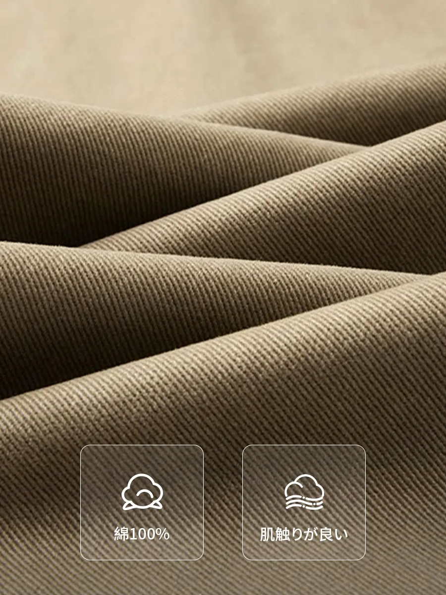 コットンが持つ豊かな風合い。肌に馴染む、上質なマット感。