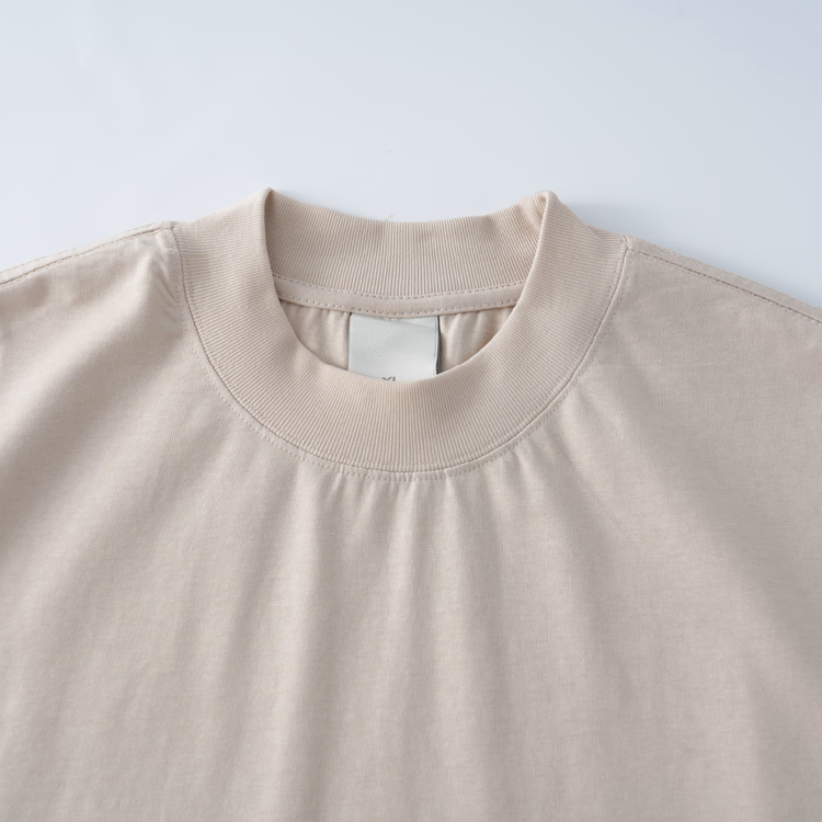 汗をかいても肌にまとわりつきにくい  270gヘビーウェイトコットンTシャツ  ゆったりシルエット  ドロップショルダー  五分袖