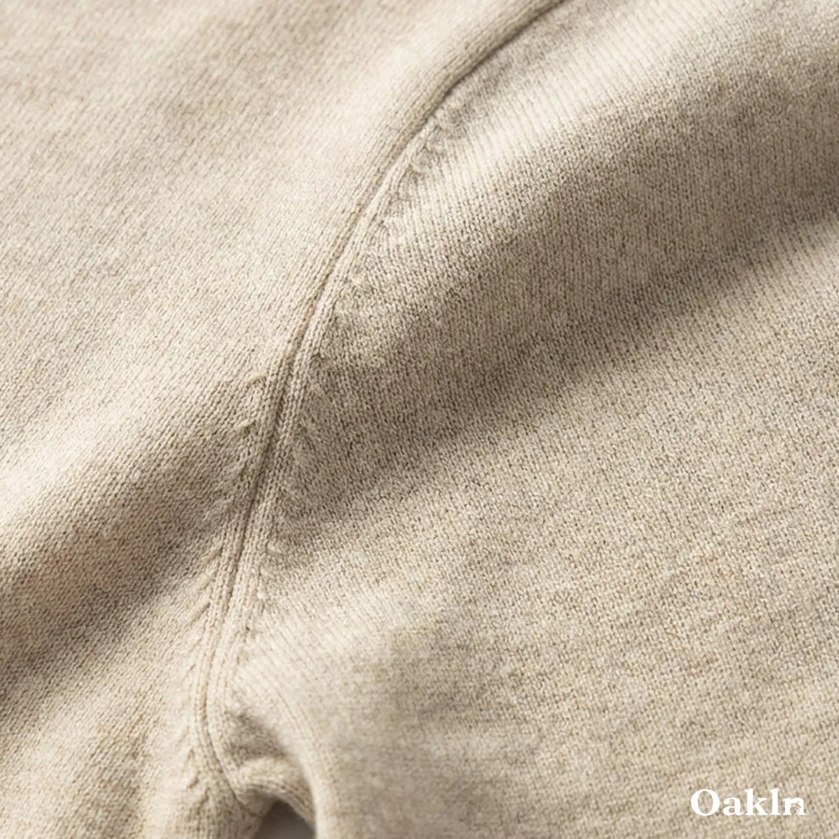 重ね着不要 フェイクレイヤード クルーネック ニット ボーダー襟