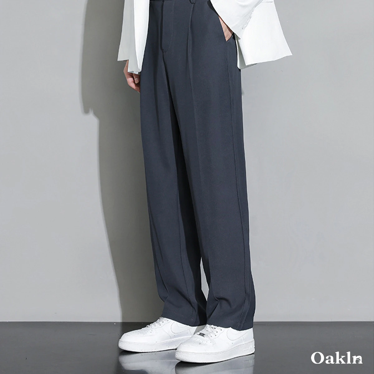 ダブルプリーツワイドスラックス 高見え ノーアイロン仕様 