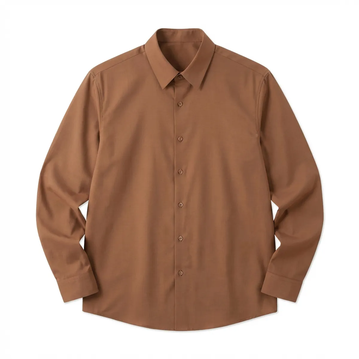 ノーアイロン シャツ 撥水 防汚 形態安定 レギュラースモールカラー-Oakln
