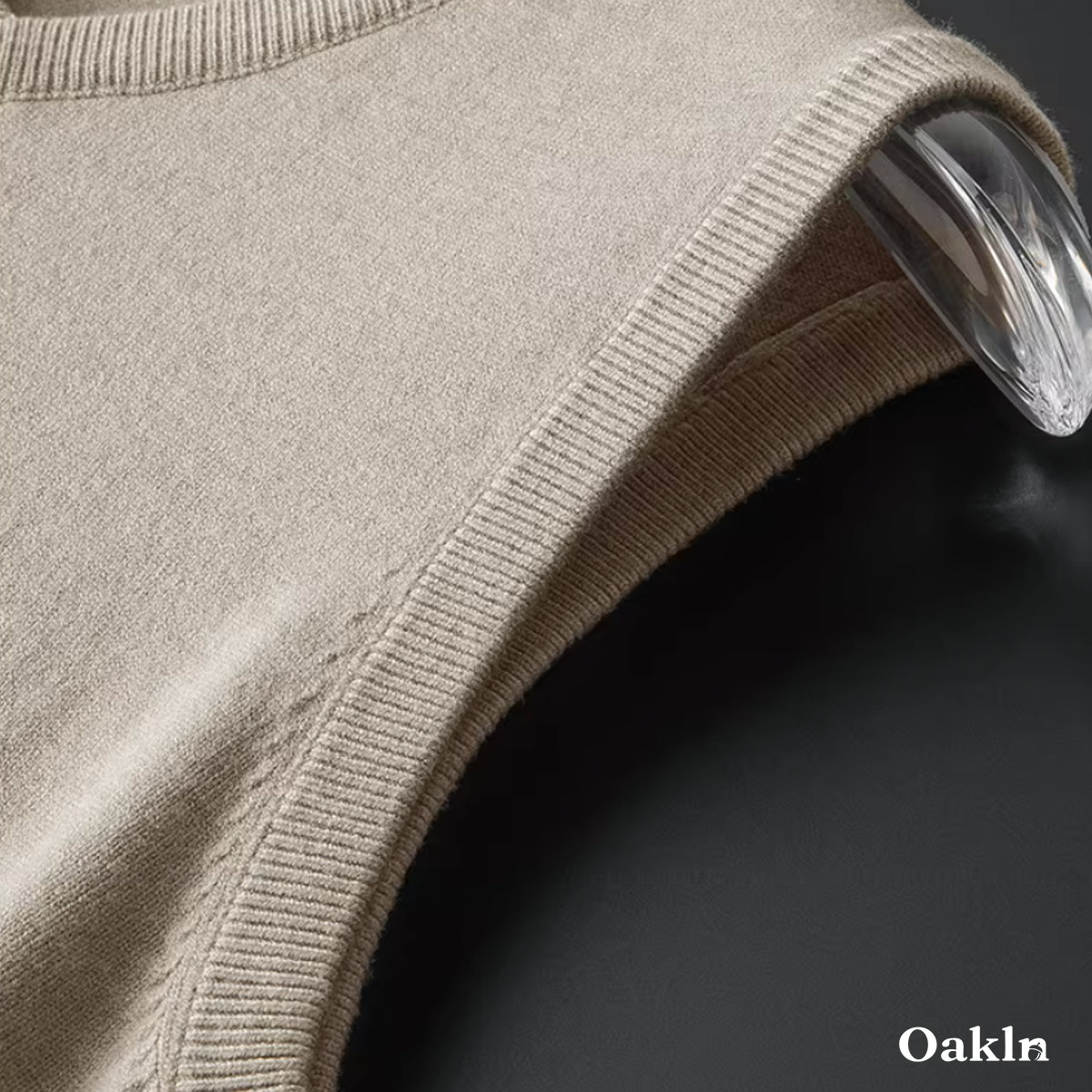 26番双糸 Vネックニットベスト 高弾力 ピリング防止 ビジネス向け-Oakln