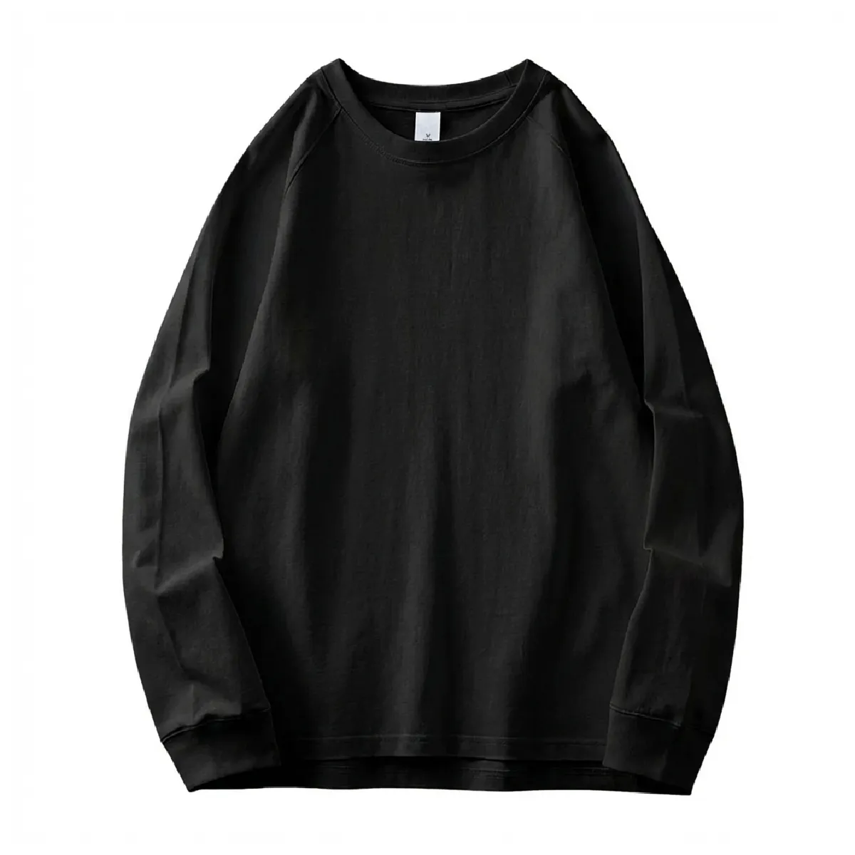 300gヘビーウェイトコットン ラグラン長袖Tシャツ 抗菌加工 すっきり見えシルエット-Oakln