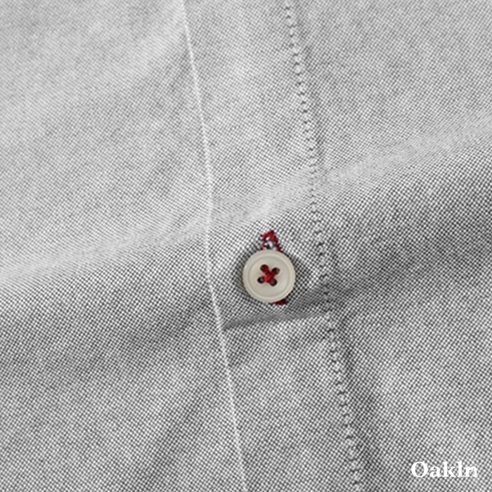 スエード調エルボーパッチ　オックスフォードシャツ-oakln