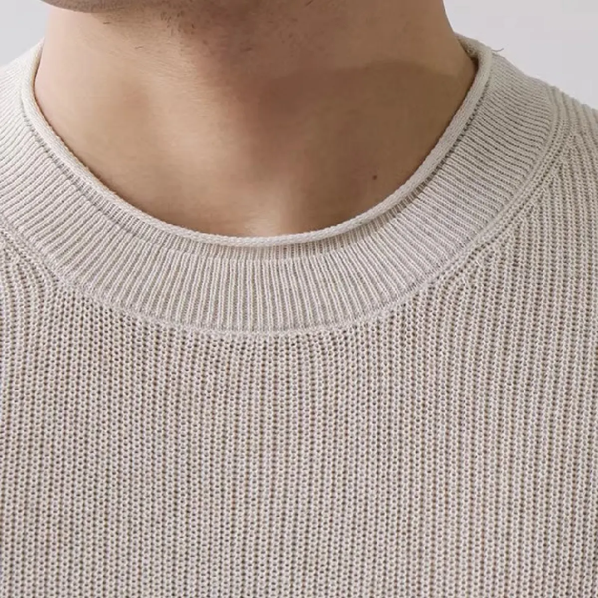 メンズ 半袖ニットTシャツ 接触涼感 通気性 透けにくい ロールドエッジネック型 崩れしにくい 体型カバー 洗濯機OK アイロン不要 ビジネスカジュアルニットTシャツ