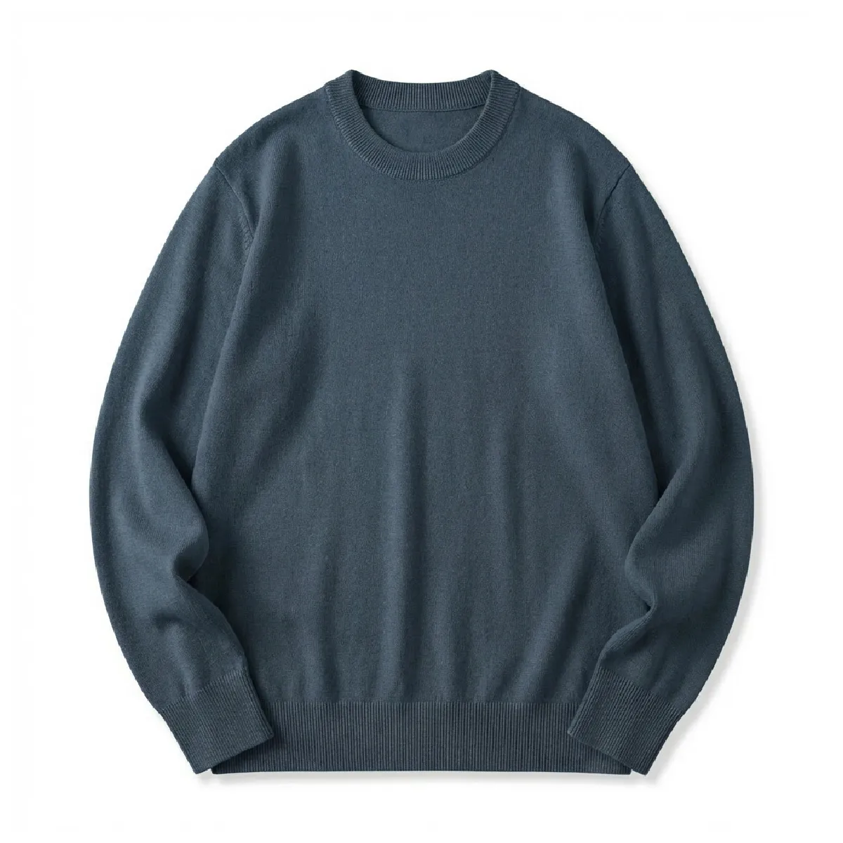 ウール混 クルーネックニット テンセル/リヨセル 洗濯機洗い可 30～50代向け